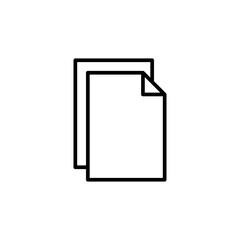 Document icon vector. Paper icon. File Icon