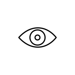 Eye icon vector. Eye vector icon. Look and Vision icon.