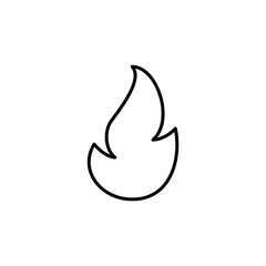 Fire icon vector. fire vector icon