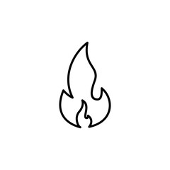 Fire icon vector. fire vector icon