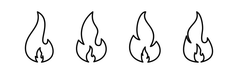 Fire icon vector. fire vector icon