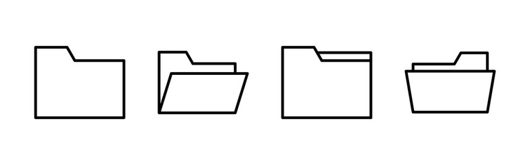 Folder icon vector. folder vector icon