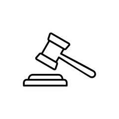 Gavel icon vector. judge gavel icon vector. law icon vector. auction hammer