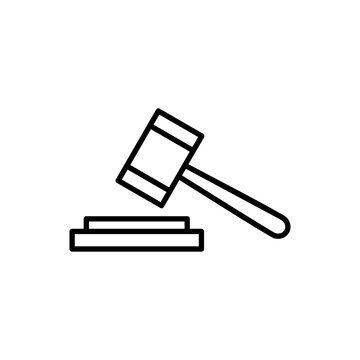 Gavel icon vector. judge gavel icon vector. law icon vector. auction hammer
