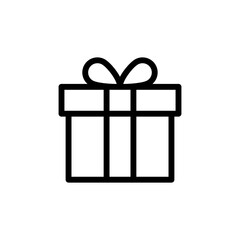 Gift icon vector. gift vector icon. birthday gift