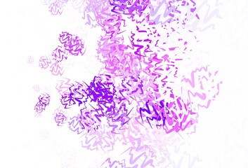 Light Purple, Pink vector background with wry lines.