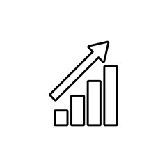 Growing graph Icon. Chart icon. diagram icon