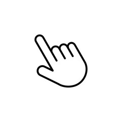 Hand click icon vector. pointer icon vector. hand cursor icon vector