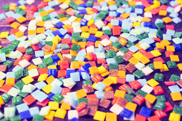 Fototapeta na wymiar background made of colorful cubes