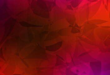 Light Pink, Red vector backdrop with polygonal shapes.