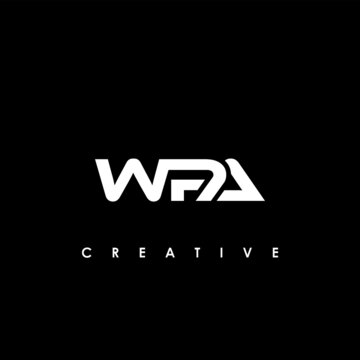 WPA Letter Initial Logo Design Template Vector Illustration