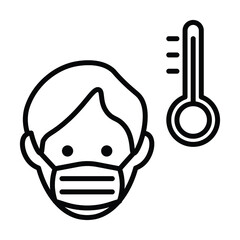 face mask icon vector new normal activity