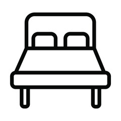 bedroom icon home interior vector