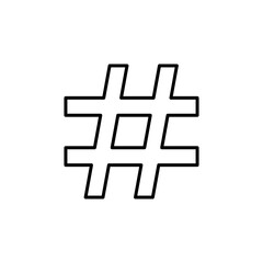 Hashtag icon vector. hashtag symbol