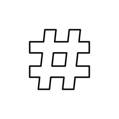 Hashtag icon vector. hashtag symbol