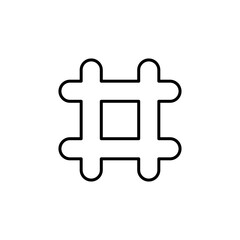 Hashtag icon vector. hashtag symbol