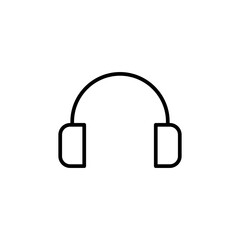 Headphone icon vector. Headset icon symbols