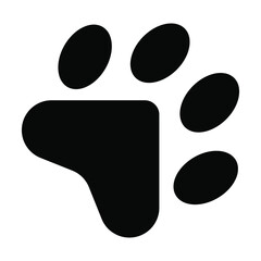 animal tracks icon vector