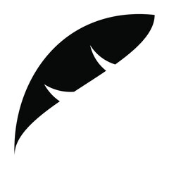 feather pen icon vector