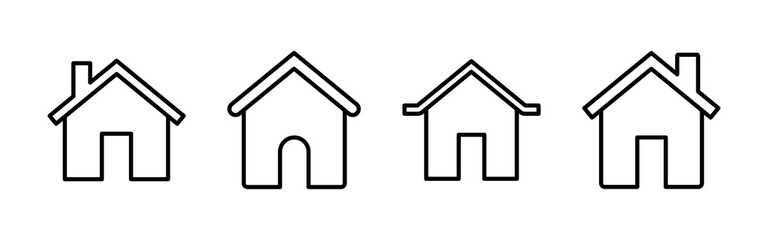 Fototapeta premium House icon vector. Home icon vector