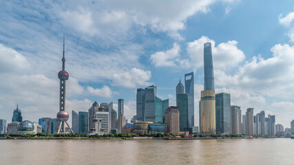 Fototapeta na wymiar Shanghai Lujiazui Financial District Office Building