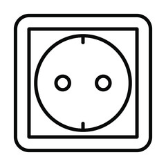 power plug icon, electricity, house interior vector