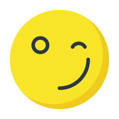 smiley face icon, emoticon, happy vector