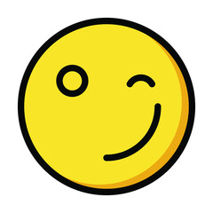 Fototapeta premium smiley face icon, emoticon, happy vector