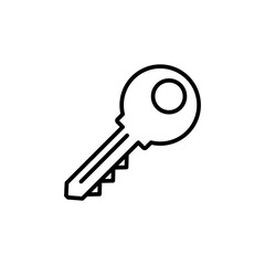 Key icon vector. Key vector icon. Key symbol