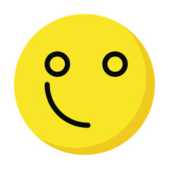 smiley face icon, emoticon, happy vector