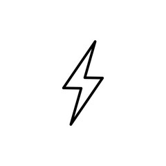 Lightning icon vector. electric icon vector. power icon. energy sign