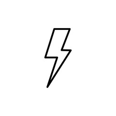 Lightning icon vector. electric icon vector. power icon. energy sign