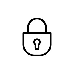 Lock icon vector. Padlock icon vector. Encryption icon. Security symbol