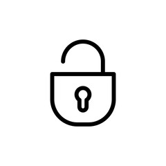 Lock icon vector. Padlock icon vector. Encryption icon. Security symbol