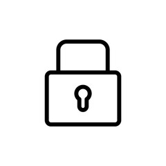 Lock icon vector. Padlock icon vector. Encryption icon. Security symbol