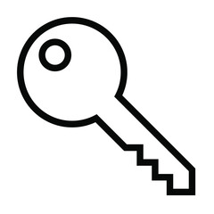 key icon, security house hold vector