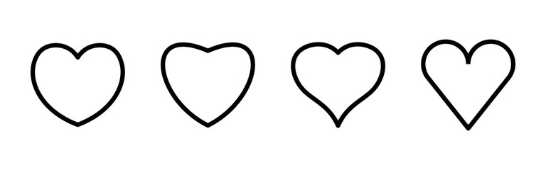 Love icon vector. Heart icon vector. Like icon vector.