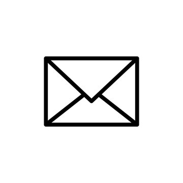 Mail icon vector. email icon vector. E-mail icon. Envelope illustration
