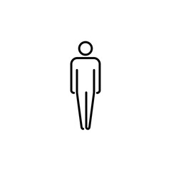 Man icon vector. male icon vector. human symbol