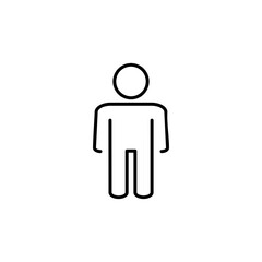 Man icon vector. male icon vector. human symbol