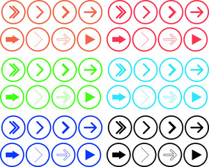 よく使うweb矢印アイコンセット