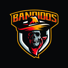 Bandit mascot design for sport or e-sport team