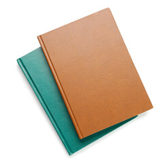 Fototapeta premium Books on white background, top view