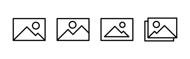 Picture icon vector. photo gallery icon symbol