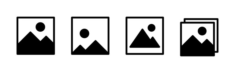 Picture icon vector. photo gallery icon symbol