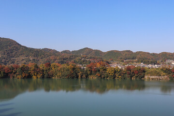 Fototapeta premium 津久井湖（神奈川県相模原市緑区）
