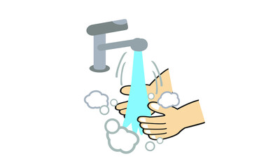 Washing hands to prevent infection ,Hygiene concept.