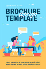 Female friends meeting over cup of coffee