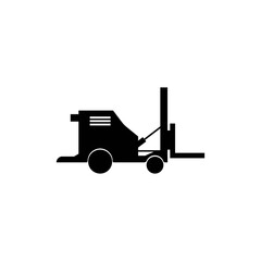 Forklift logo template vector icon illustration