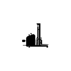 Forklift logo template vector icon illustration